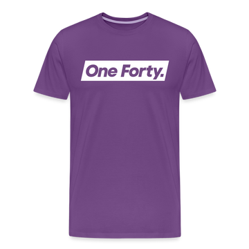 Official One Forty Logo T-Shirt [Purple] - purple