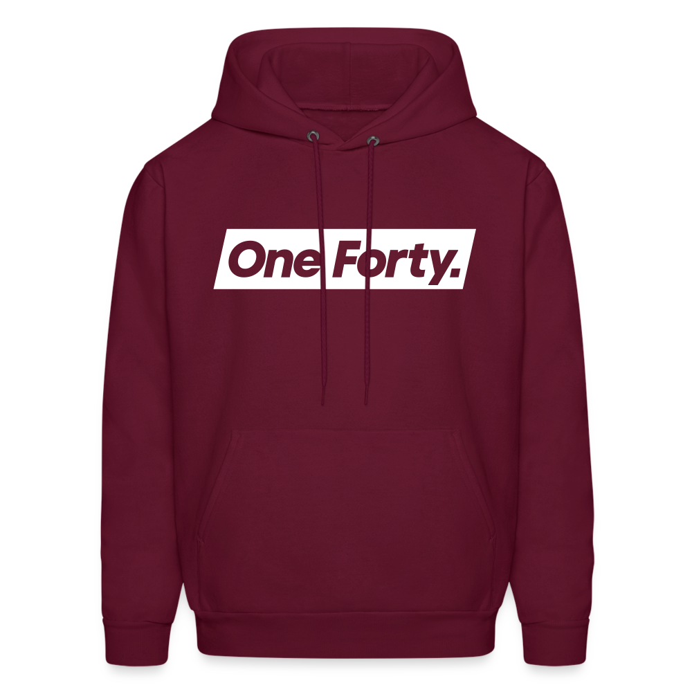 Official One Forty Logo Hoodie [Burgundy] - burgundy