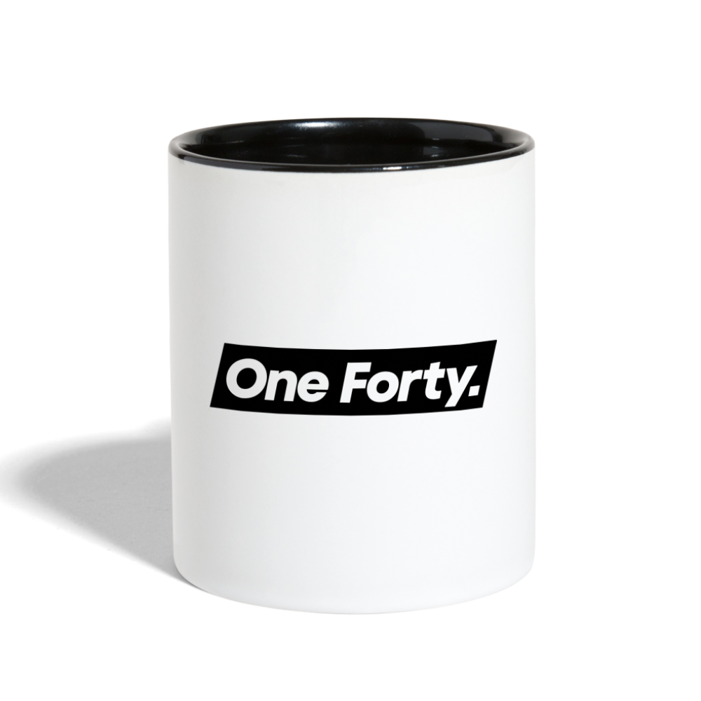 Official One Forty Logo Mug [Black & White] - white/black