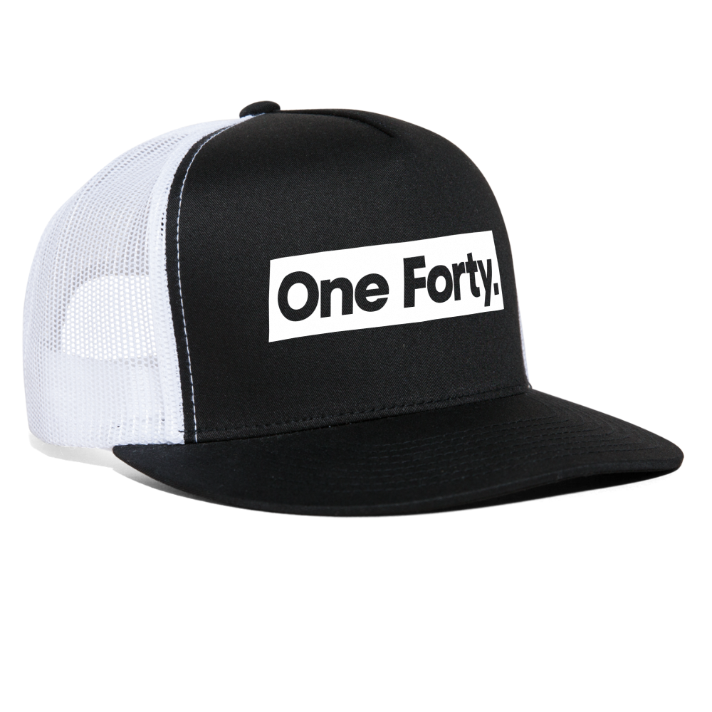 Official One Forty Baseball Cap [White & Black] - black/white