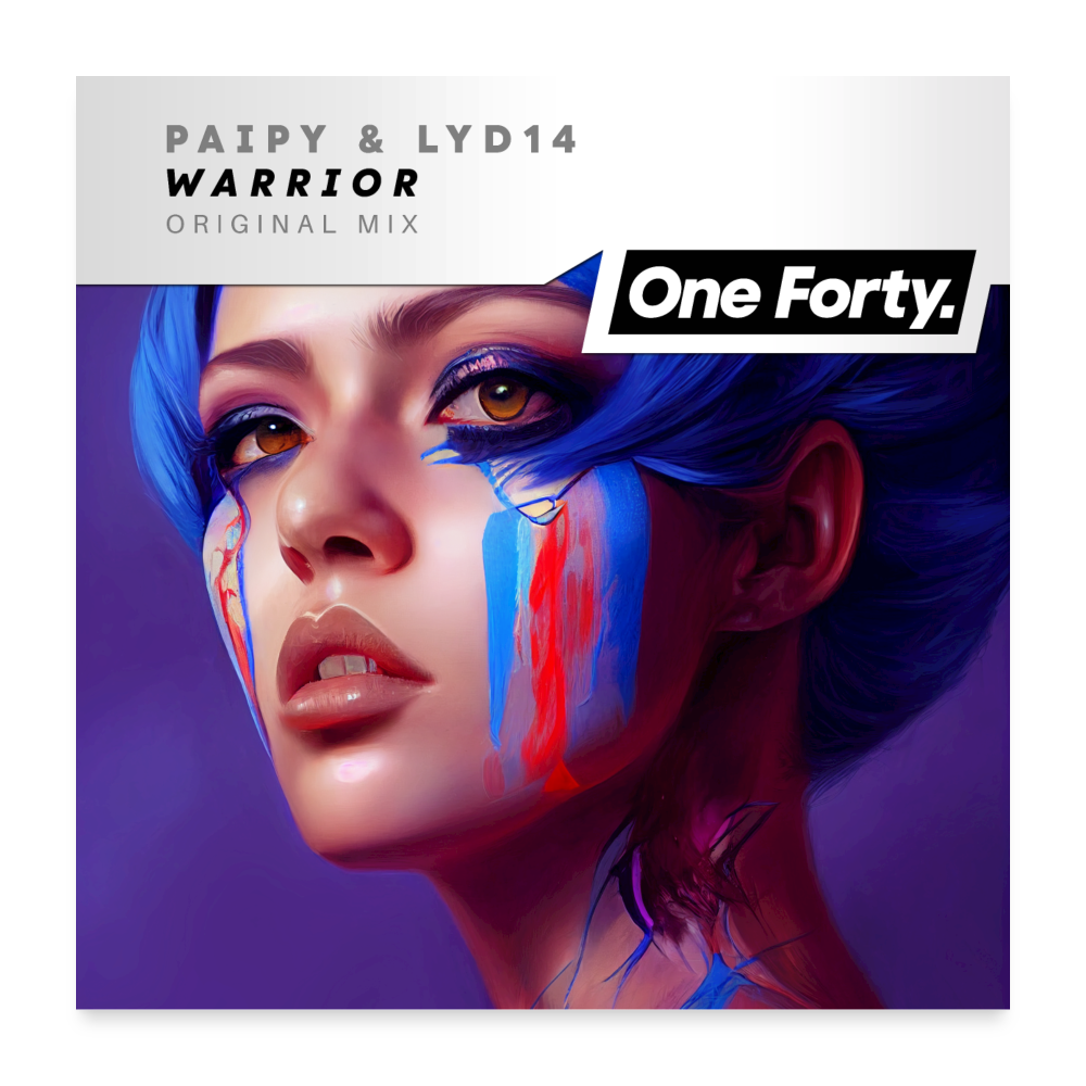 One Forty Release Art Poster [Paipy & Lyd14 - Warrior] - white